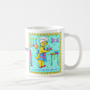 Mug Chef Dog Whimsy Nom de l'art Personnalisé