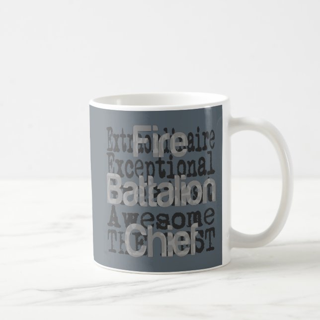 Mug Chef du bataillon des pompiers Extraordinaire (Droite)