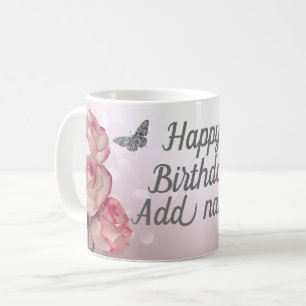 Mug Chelot d'anniversaire personnalisé et élégant