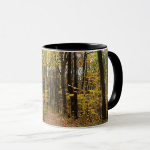Mug Chemin d'automne et Feuilles d'or au parc Laurel H