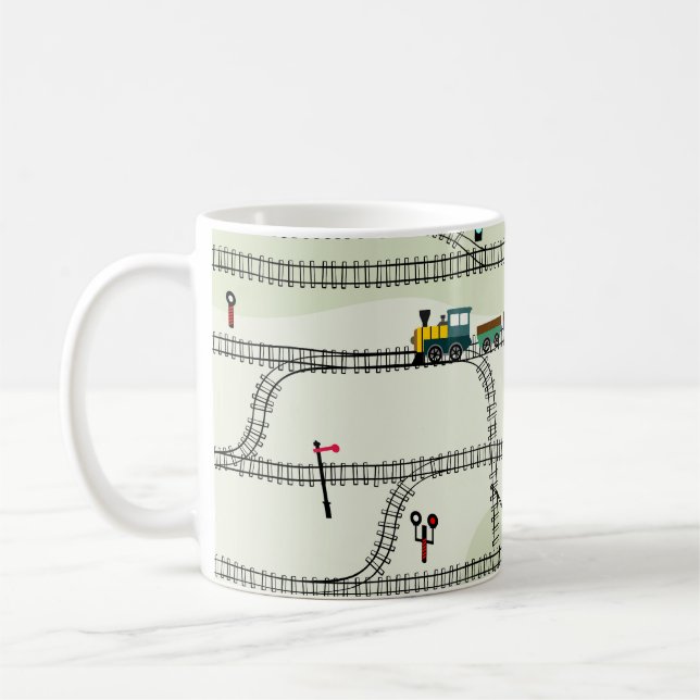 Mug Chemin de fer pour enfants : Funny Motif sans cout (Gauche)
