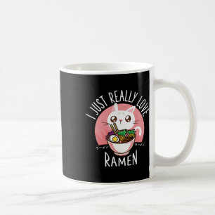 Mug Chemise Anime Chat Ramen - Vêtements Kawaii Vêteme