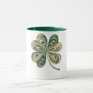 Mug Chemise Aquarelle Cute St patrick Quatre Feuilles