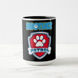 Mug Chemise Brother Patrol - Chien Maman Papa Cadeau A