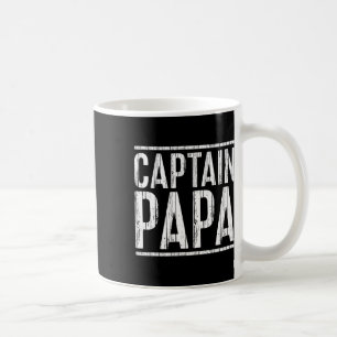 Mug Chemise Captain Papa Bateau Ponton Fête Des Pères 