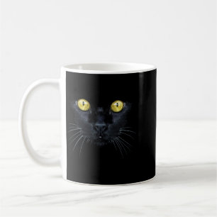 Mug Chemise Chat Noir Halloween Chat Yeux Jaunes Sombr