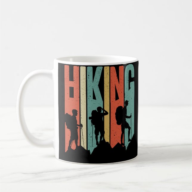 Mug Chemise d'aventure à thème randonnée, Randonnée Vi (Gauche)