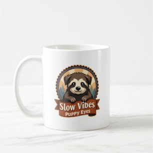 Mug Chemise de chien de paresse vintage vibes lentes y