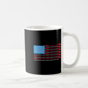 Mug Chemise de golf patriotique - Drapeau américain Cl