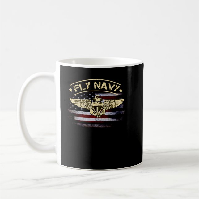 Mug Chemise de la marine de vol Classique Officier de  (Gauche)
