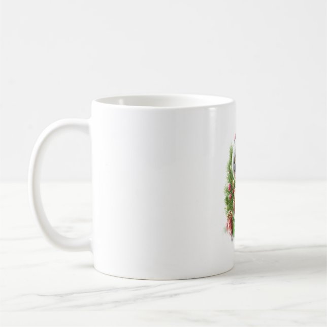 Mug Chemise de la tortue de mer Noël Santa Hat (Gauche)