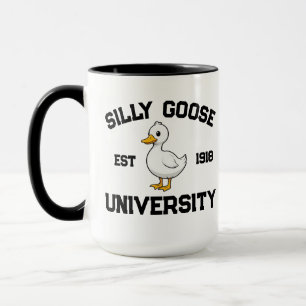 Mug Chemise de l'université de l'oie idiote, personnal