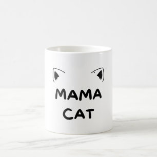 Mug Chemise de maman chat, chemise de chat drôle, cade