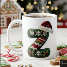 Chemise de Noël tricotée lettre Z chapeau de Père 