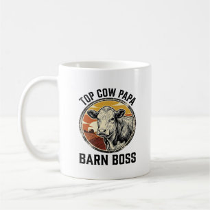 Mug Chemise de papa vache Graphique de père de ferme g
