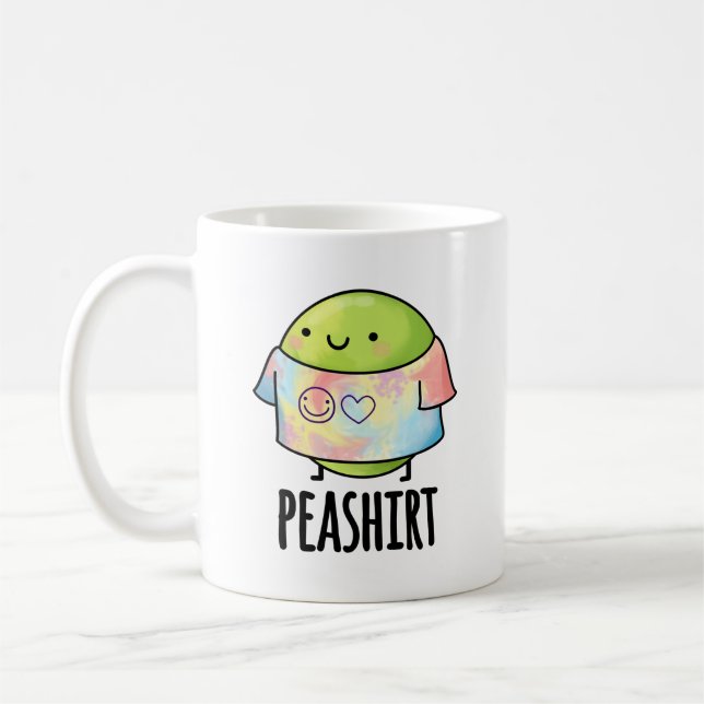 Mug Chemise de pois drôle Veggie Pea TShirt Pun (Gauche)