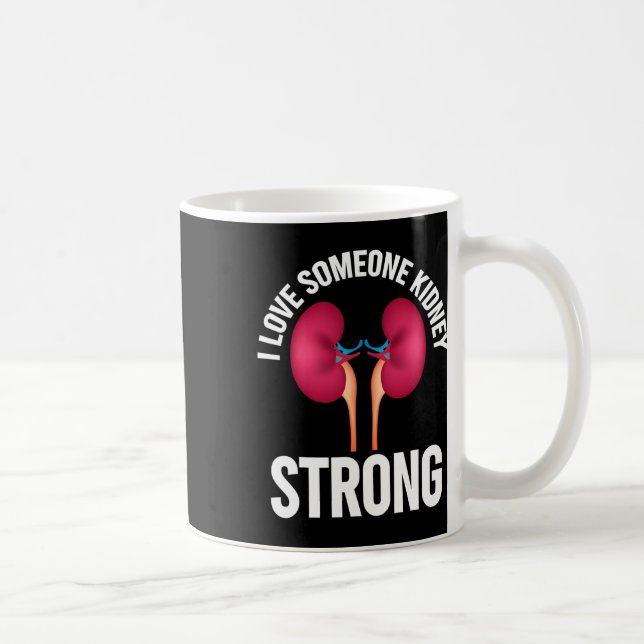 Mug Chemise de sensibilisation aux maladies du rein (Droite)