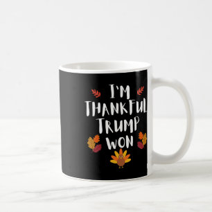 Mug Chemise de Thanksgiving Trump Je suis reconnaissan