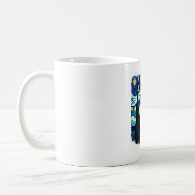 Mug Chemise Dragonfly artistique Van Gogh Starry Night (Gauche)