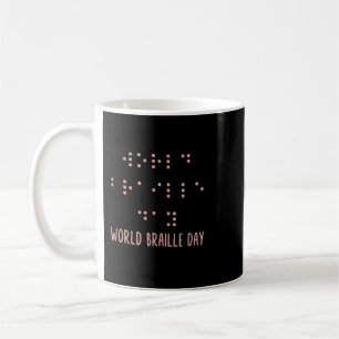 Mug Chemise en braille, Journée mondiale du braille, P