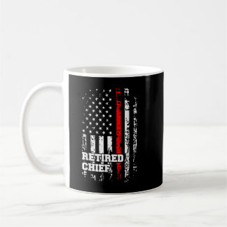Mug Chemise en chef pompier retraitée Rang pompier Ret