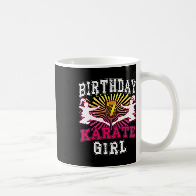 Mug Chemise fille 7 Anniversaire - Karate Enfant 7 Ans (Droite)