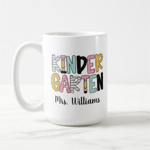 Mug Chemise personnalisée pour enseignant de maternell