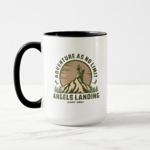 Mug Chemise T-Shirt Retro Angels Landing Hike Sunset