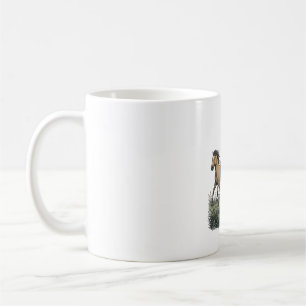 Mug Chemise vectorielle occidentale de chevaux sauvage