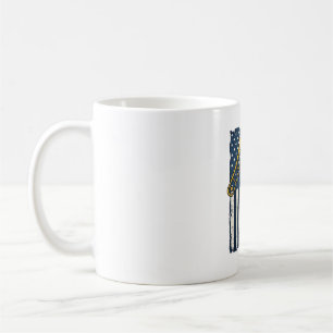 Mug Chemise vintage Drapeau américain Trombone Papa gr