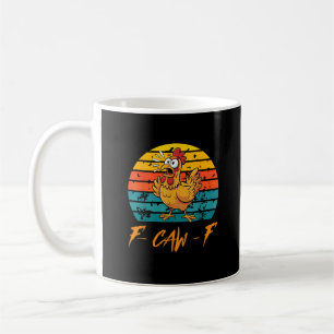 Mug Chemises drôles de poulet F-Caw-F Coucher de solei