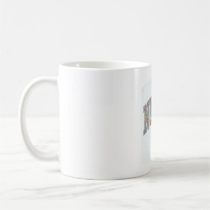 Mug Chemisier à lettrage universitaire floral infirmiè