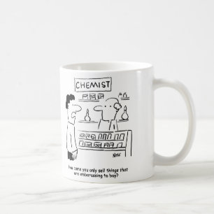 Mug Chemist ne vend que des produits embarrassants