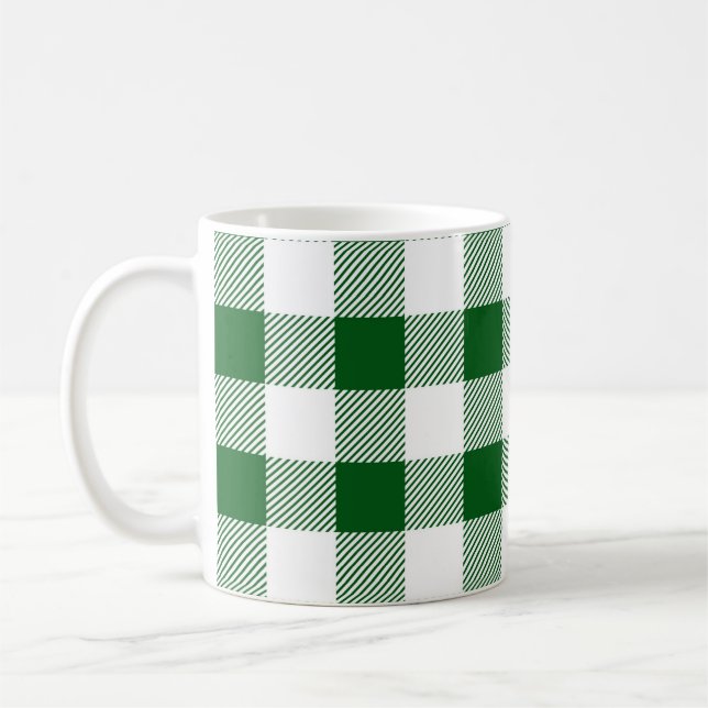 Mug Chèque blanc vert de Buffalo (Gauche)