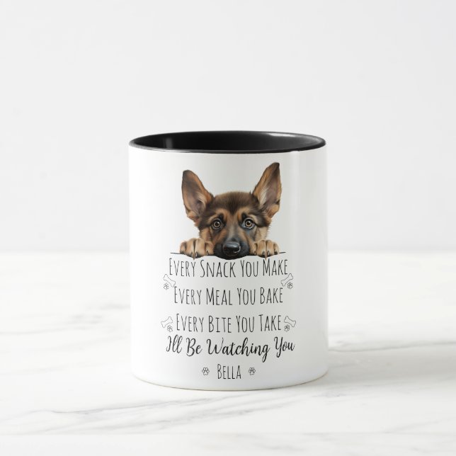 Mug Cher berger allemand mignon Chien drôle Personnali (Centre)