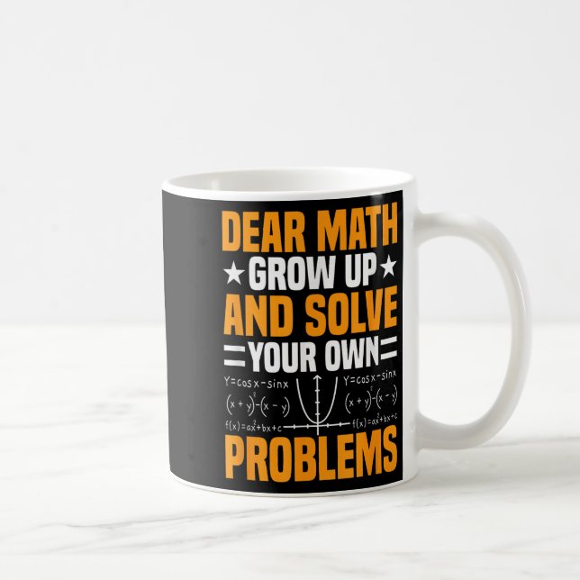 Mug Cher Math Augmente Et Résoudre Vos Propres Problèm (Droite)