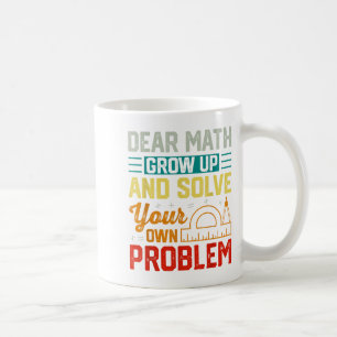 Mug Cher Math Augmenter Funny Problème Résoudre Nerdy 
