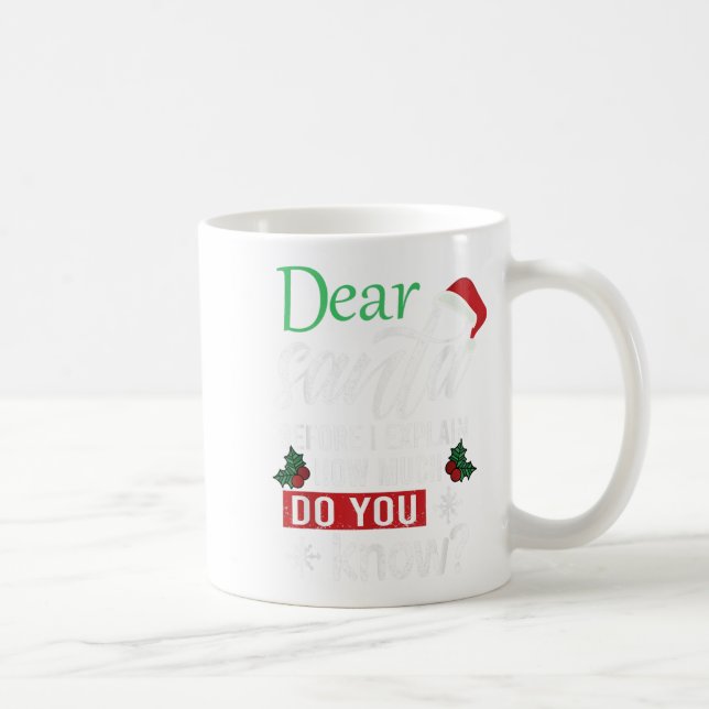 Mug Cher Père Noël Avant D'Expliquer Combien Connaisse (Droite)