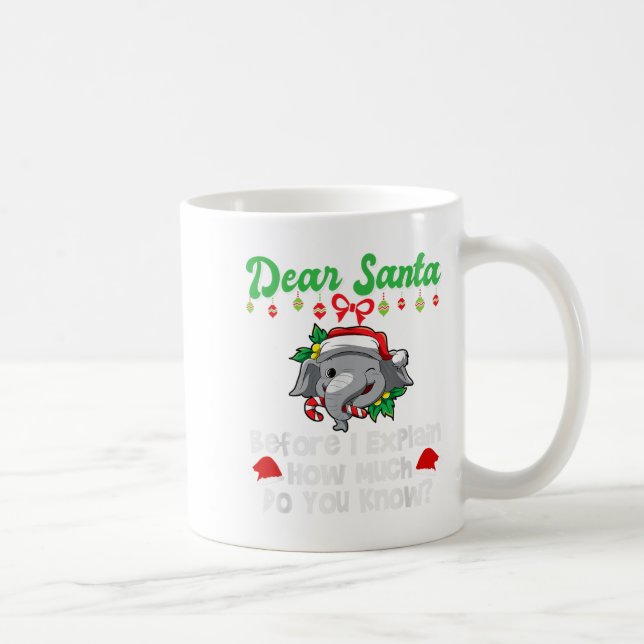 Mug Cher Père Noël Avant D'Expliquer Combien Vous Save (Droite)