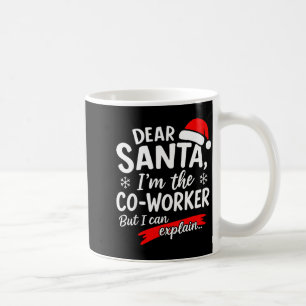 Mug Cher Père Noël C'est La Faute De Mon Collègue Si J