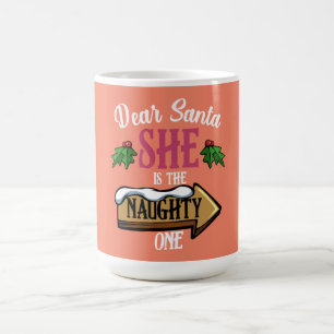 Mug Cher Père Noël, Elle Est La Marrante Matcheuse