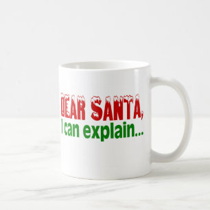 Mug Cher Père Noël, Je Peux Expliquer