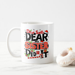 Mug Cher Père Noël Ma Soeur L'A Fait Drôle Famille Cor