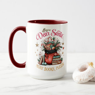 Mug Cher Père Noël, Plus de Livres S'il Vous Plaît