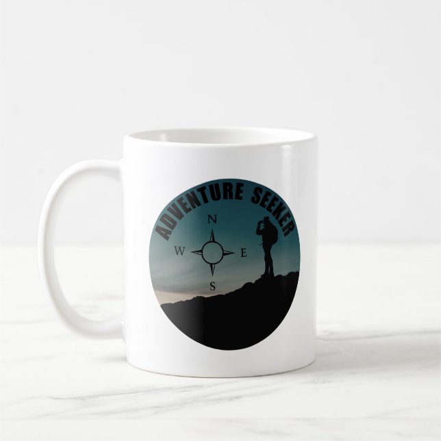 Mug Chercheur de randonnée extérieur pour les randonne (Gauche)