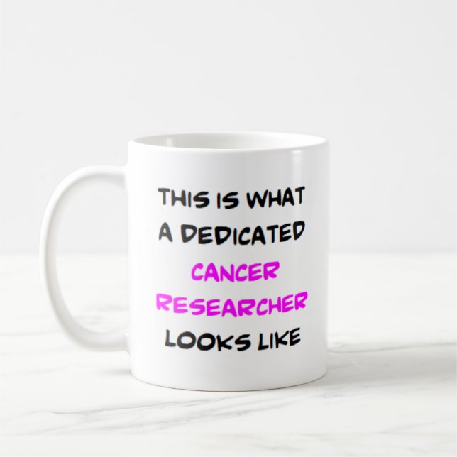 Mug chercheur sur le cancer, dévoué (Gauche)