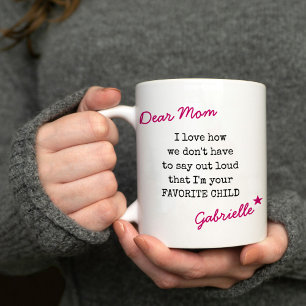 Mug Chère maman Typographie préférée de la machine