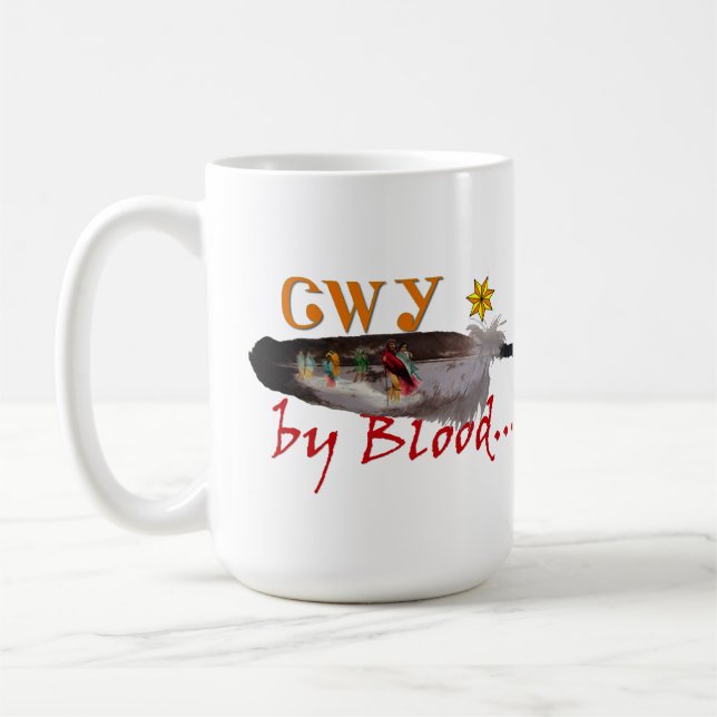 Mug Cherokee étoile sept points par conception sanguin (Gauche)