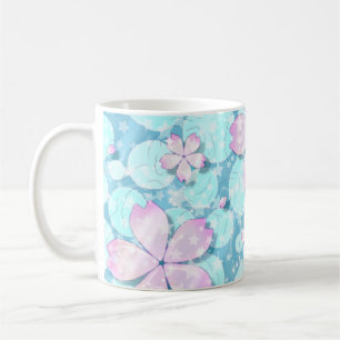 Mug Cherry Blossom Japonais Kawaii Pond