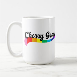 Mug Cherry Grove Fire Island NY logo arc-en-ciel LGBTQ